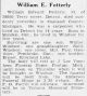 William Edward Fetterly 1939 obituary